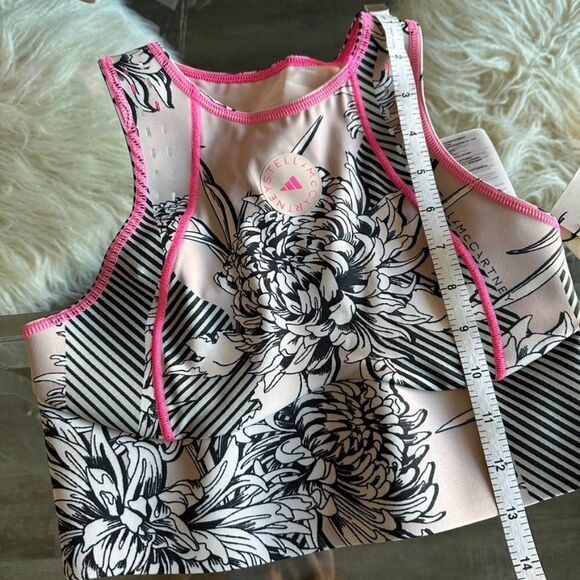 ADIDAS BY STELLA MCCARTNEY TRUEPURPOSE ALLOVER PRINT CROP TOP - SIZE XS - Picture 5 of 12